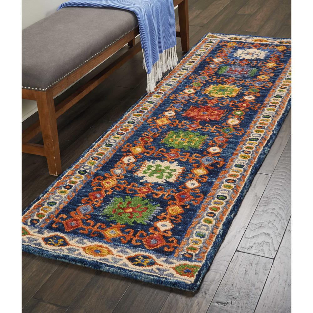 Vivid Area Rug, Navy, 2'3" x 7'6". Picture 4