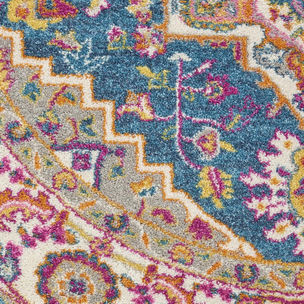 Bohemian Round Area Rug, 4' x Round. Picture 7