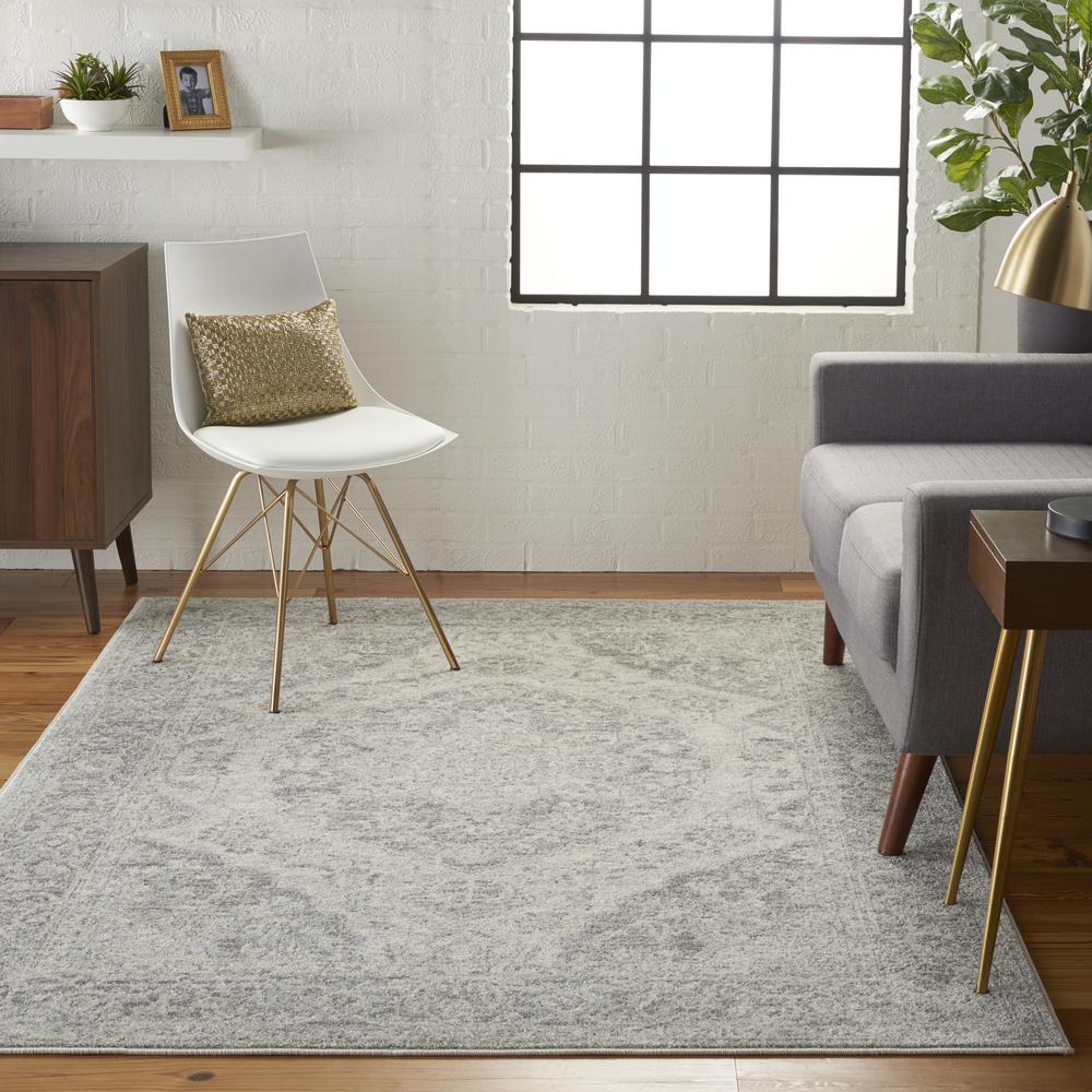Tranquil Area Rug, Ivory/Grey, 6' X 9'. Picture 2