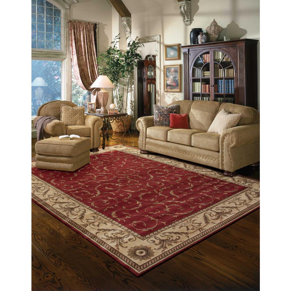 Traditional Rectangle Area Rug, 4' x 6'. Picture 3