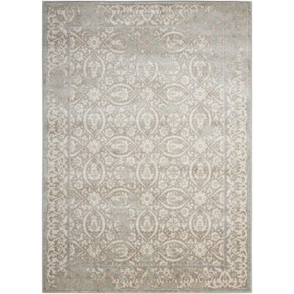 Euphoria Area Rug, Grey, 5'3" x ROUND. Picture 1