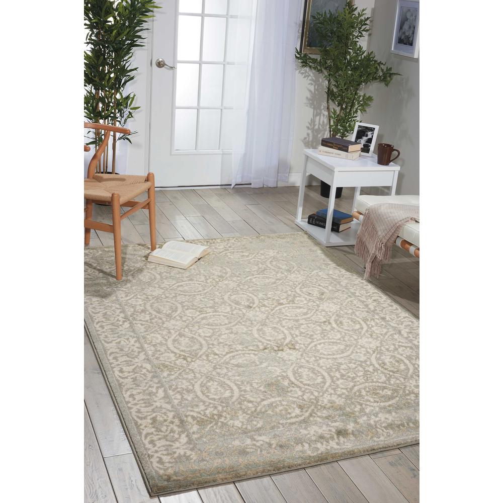 Euphoria Area Rug, Grey, 5'3" x ROUND. Picture 2