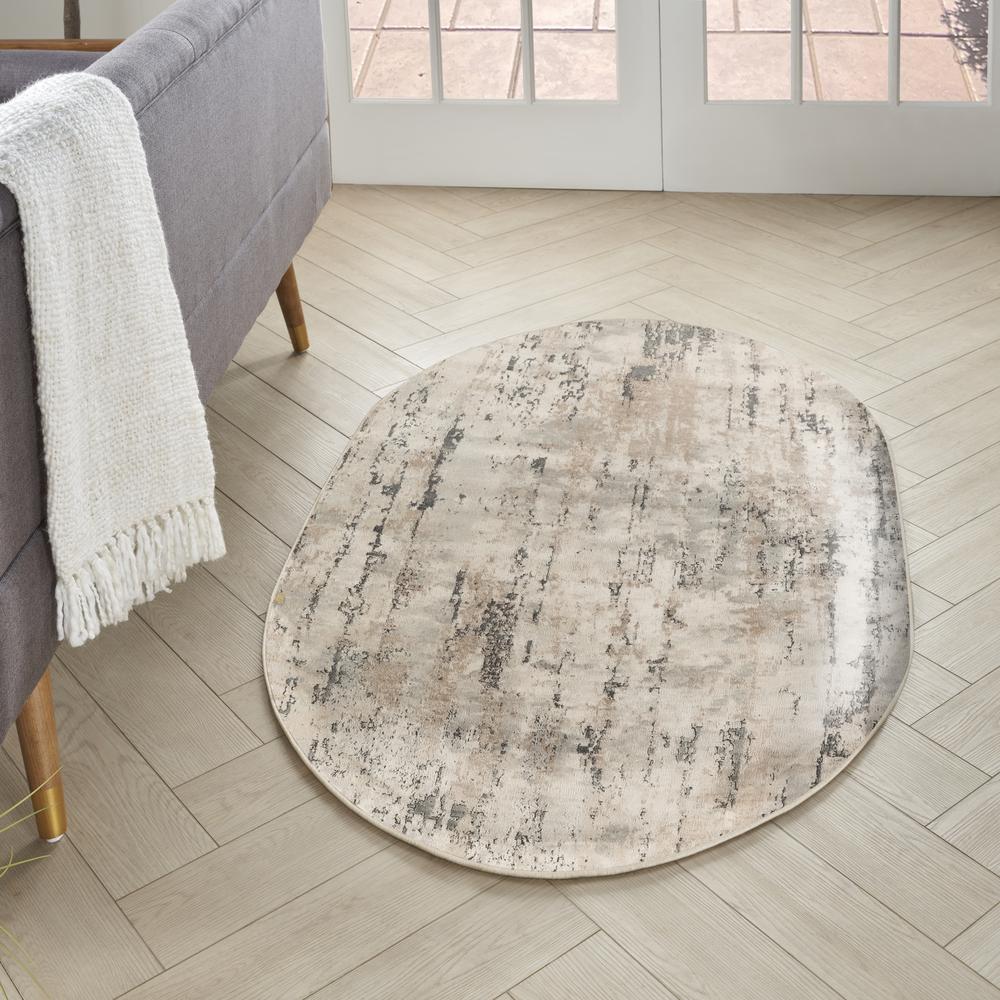 Modern Oval Area Rug, 3' x 5' Oval. Picture 3