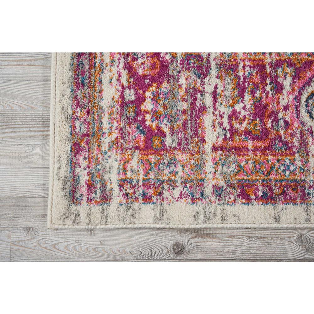 Passion Area Rug, Ivory/Fuchsia, 8' x 10'. Picture 2