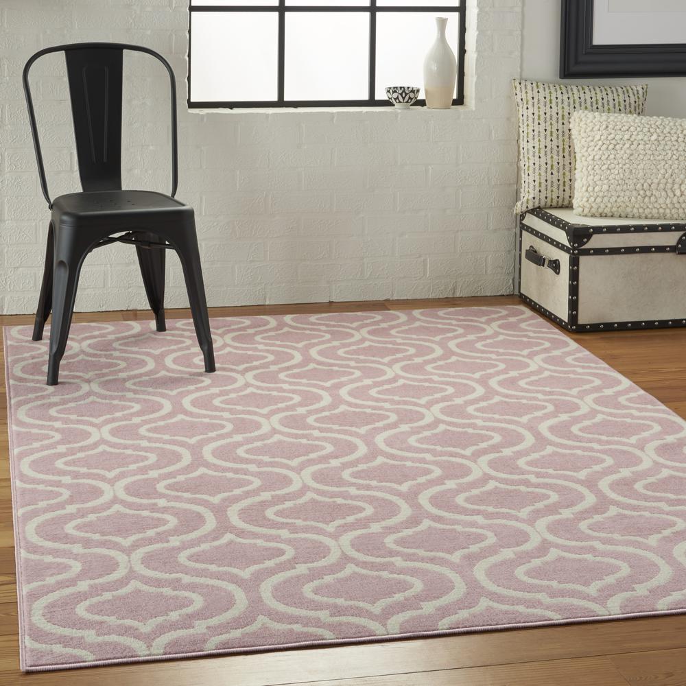 Jubilant Area Rug, Pink, 5'3" x 7'3". Picture 6