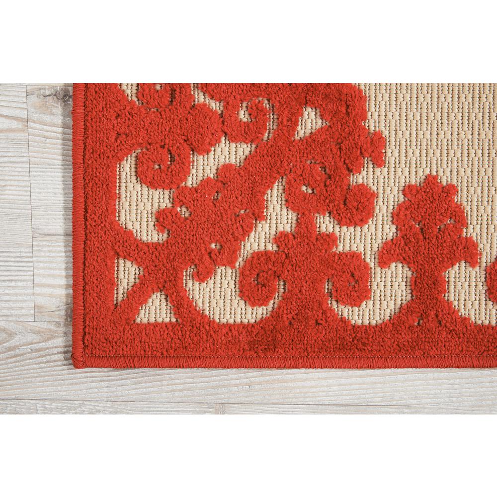 Aloha Area Rug, Red, 2'8" x 4'. Picture 3