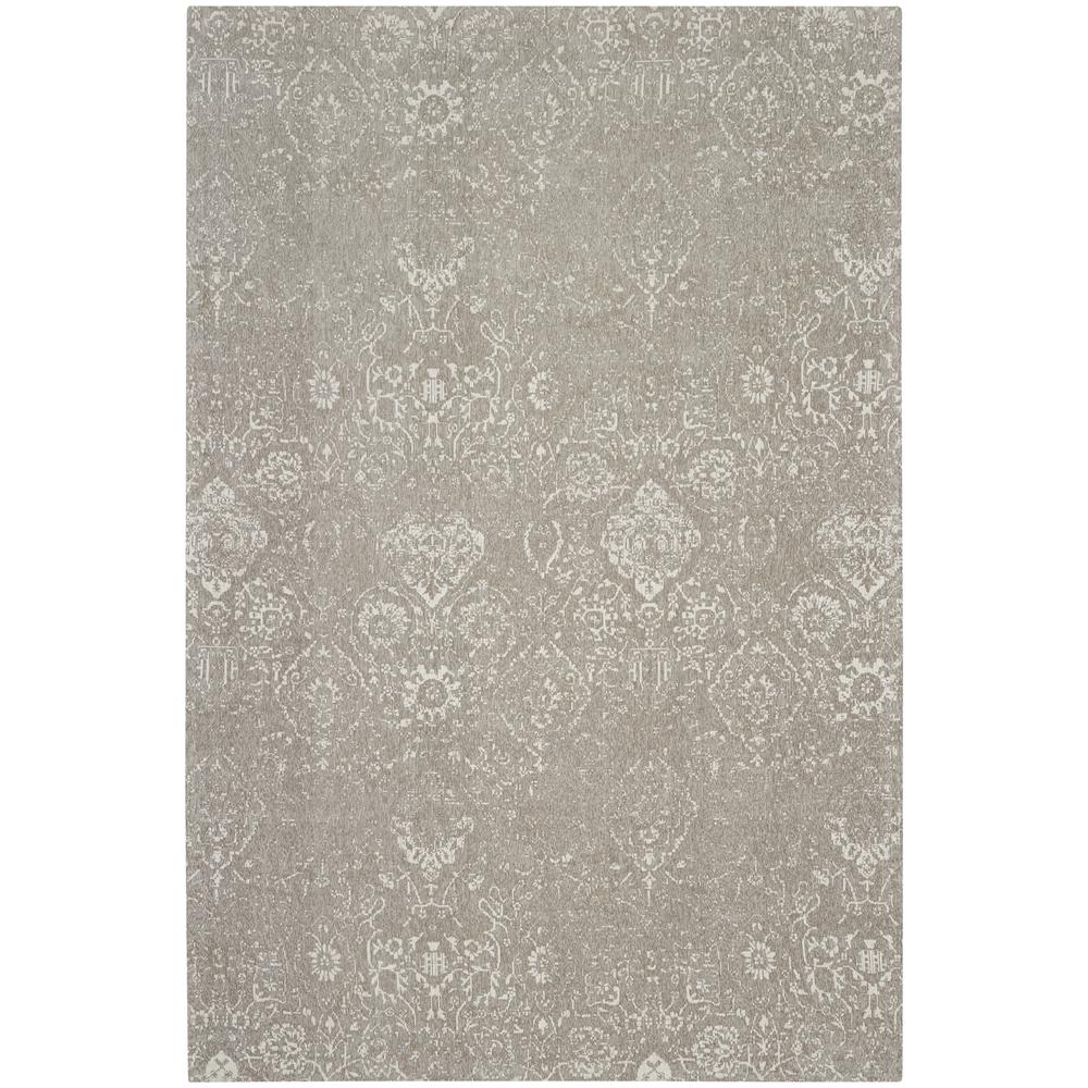 DAS06 Damask Lt Grey Area Rug- 6' x 9'. Picture 1