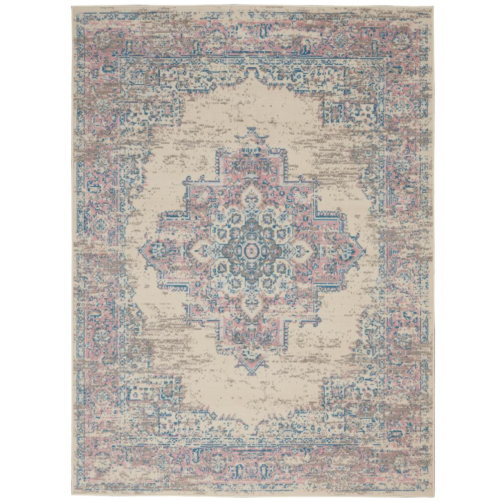Grafix Area Rug, Ivory/Pink, 5'3"X7'3". Picture 1