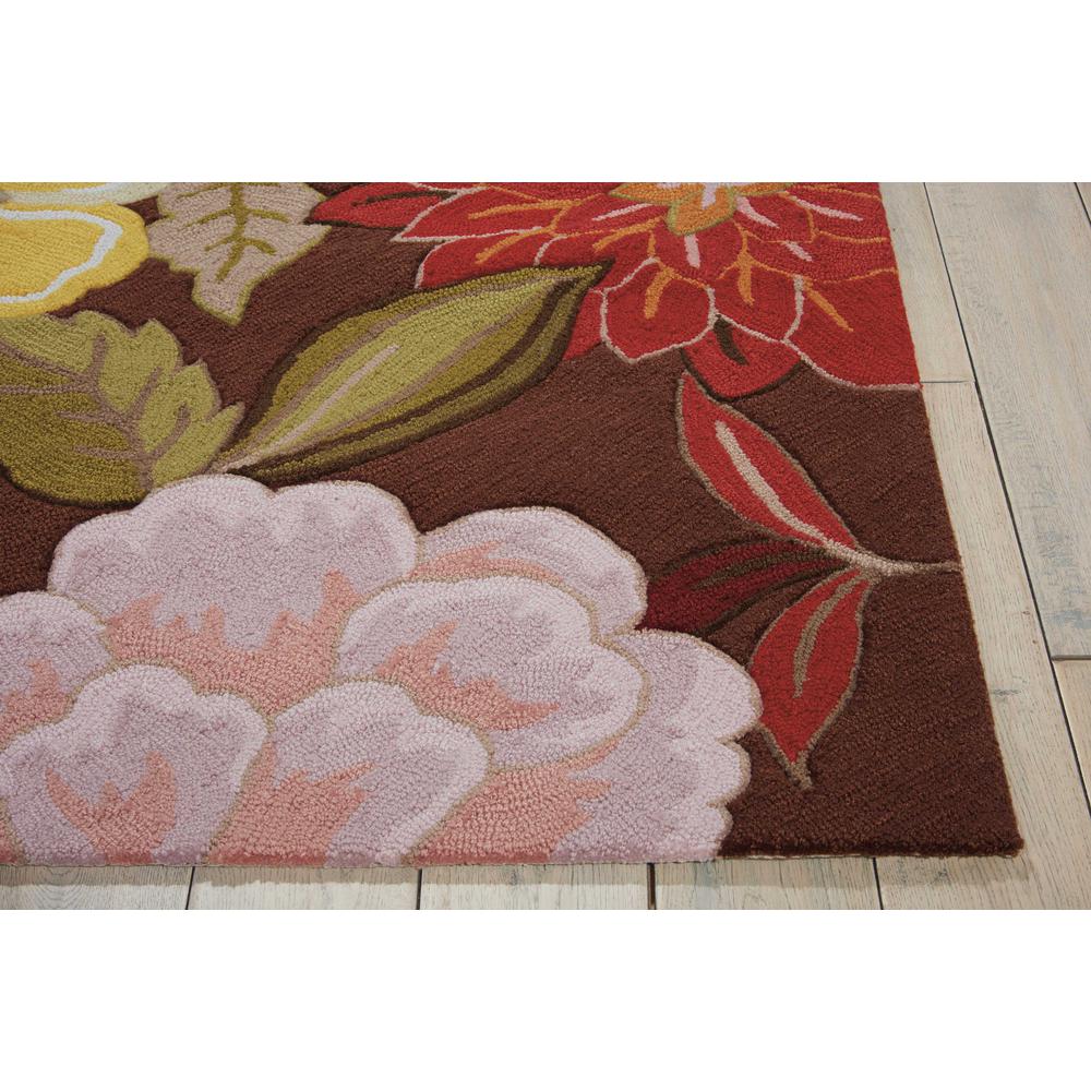 Fantasy Area Rug, Chocolate, 2'6" x 4'. Picture 2