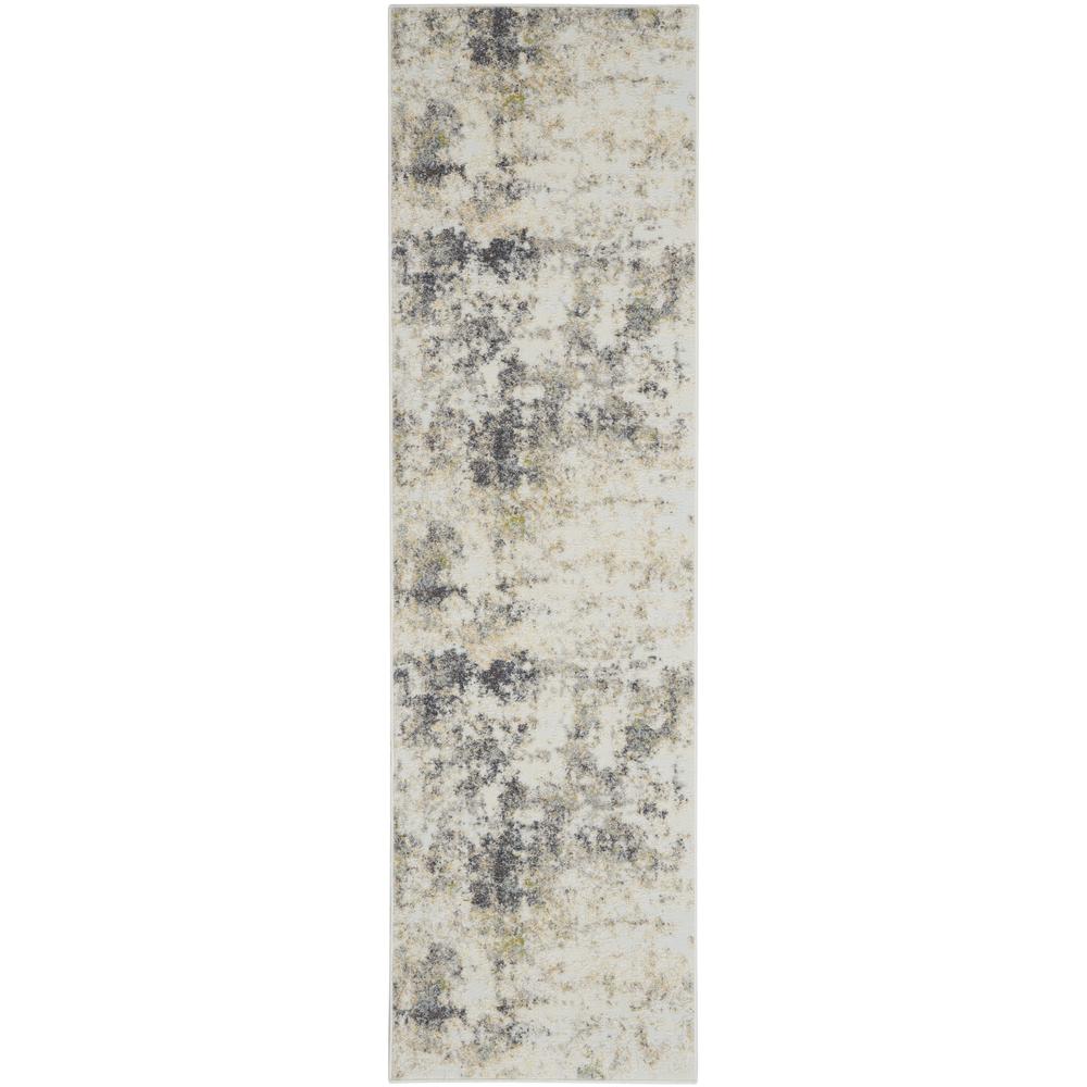 TRC01 Trance Ivory/Multi Area Rug- 2'2" x 7'6". Picture 1