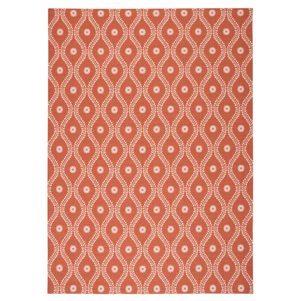 Home & Garden Area Rug, Rust, 7'9" x 10'10". Picture 1