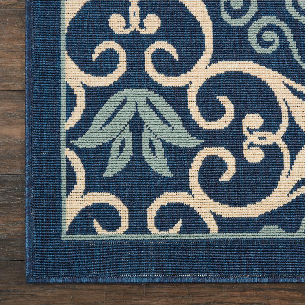 Caribbean Area Rug, Navy, 7'10" x SQUARE. Picture 4
