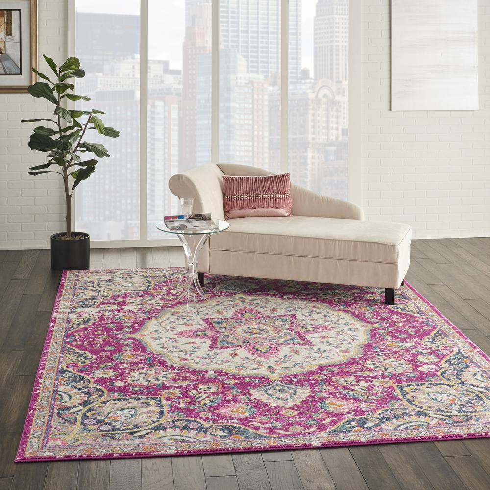 PSN22 Passion Pink Area Rug- 6'7" x 9'6". Picture 9