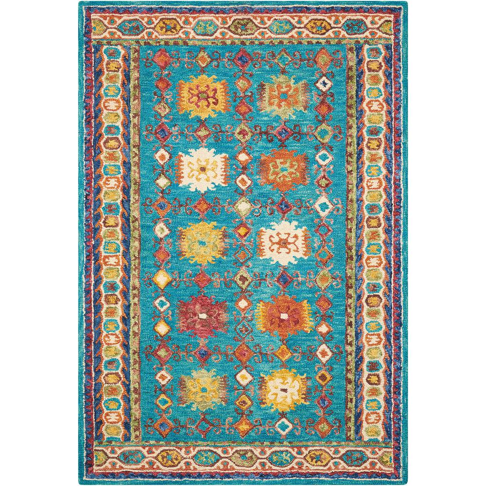 Vivid Area Rug, Teal, 8' x 10'6". Picture 1