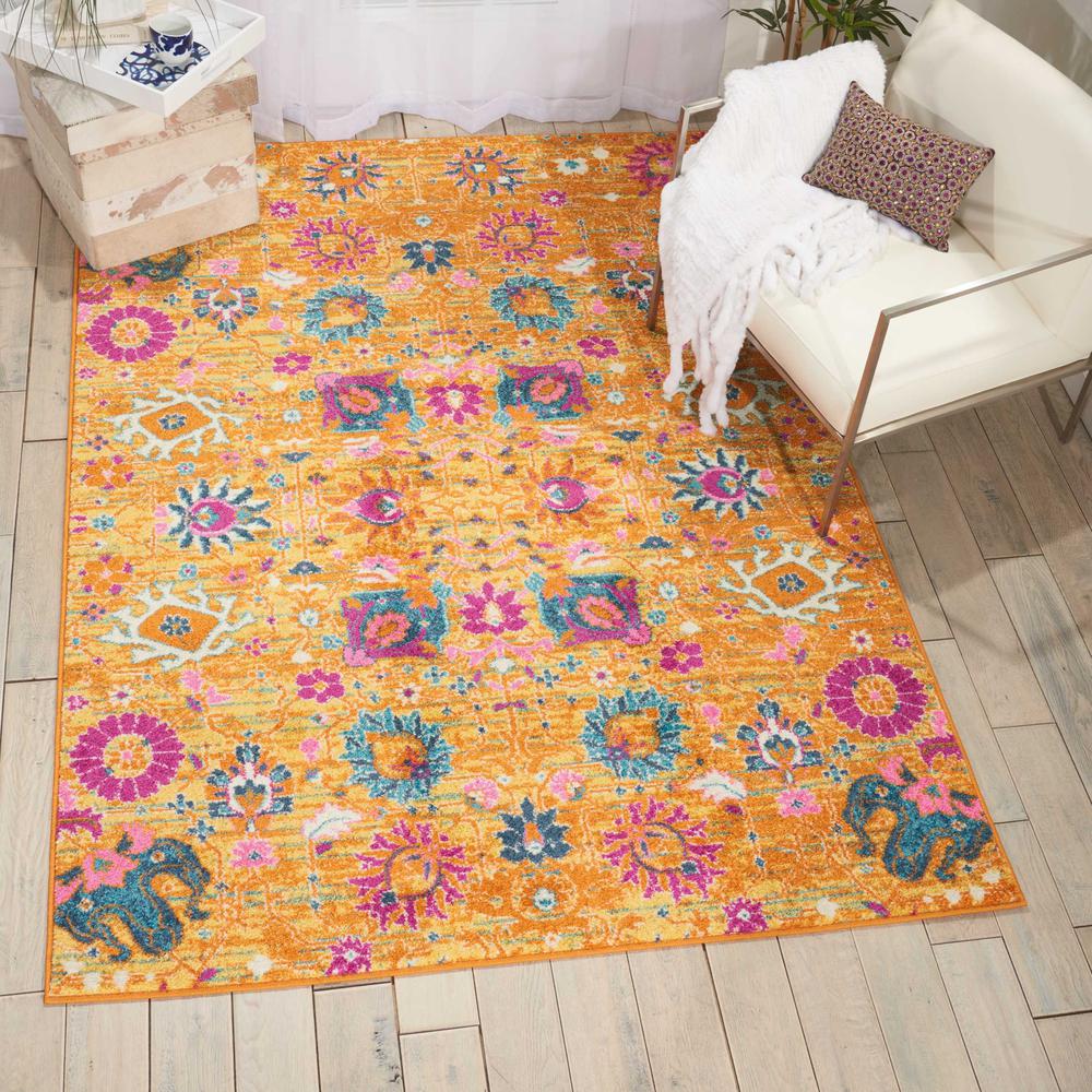 Bohemian Rectangle Area Rug, 5' x 7'. Picture 3