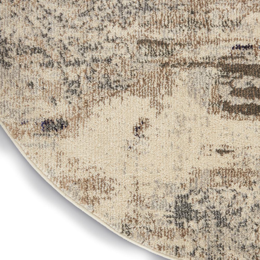 CES02 Celestial Ivory/Grey Area Rug- 4' x ROUND. Picture 5