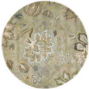 Jaipur Area Rug, Silver, 6' x ROUND. Picture 1