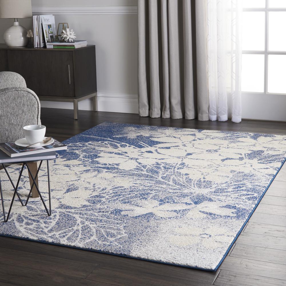 Tranquil Area Rug, Beige/Navy, 4' X 6'. Picture 6