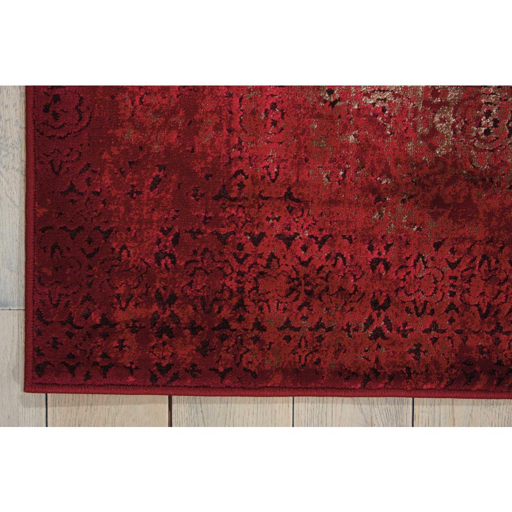 Karma Area Rug, Red, 2'2" x 7'6". Picture 3