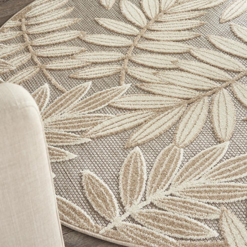 ALH18 Aloha Natural Area Rug- 4' x round. Picture 8