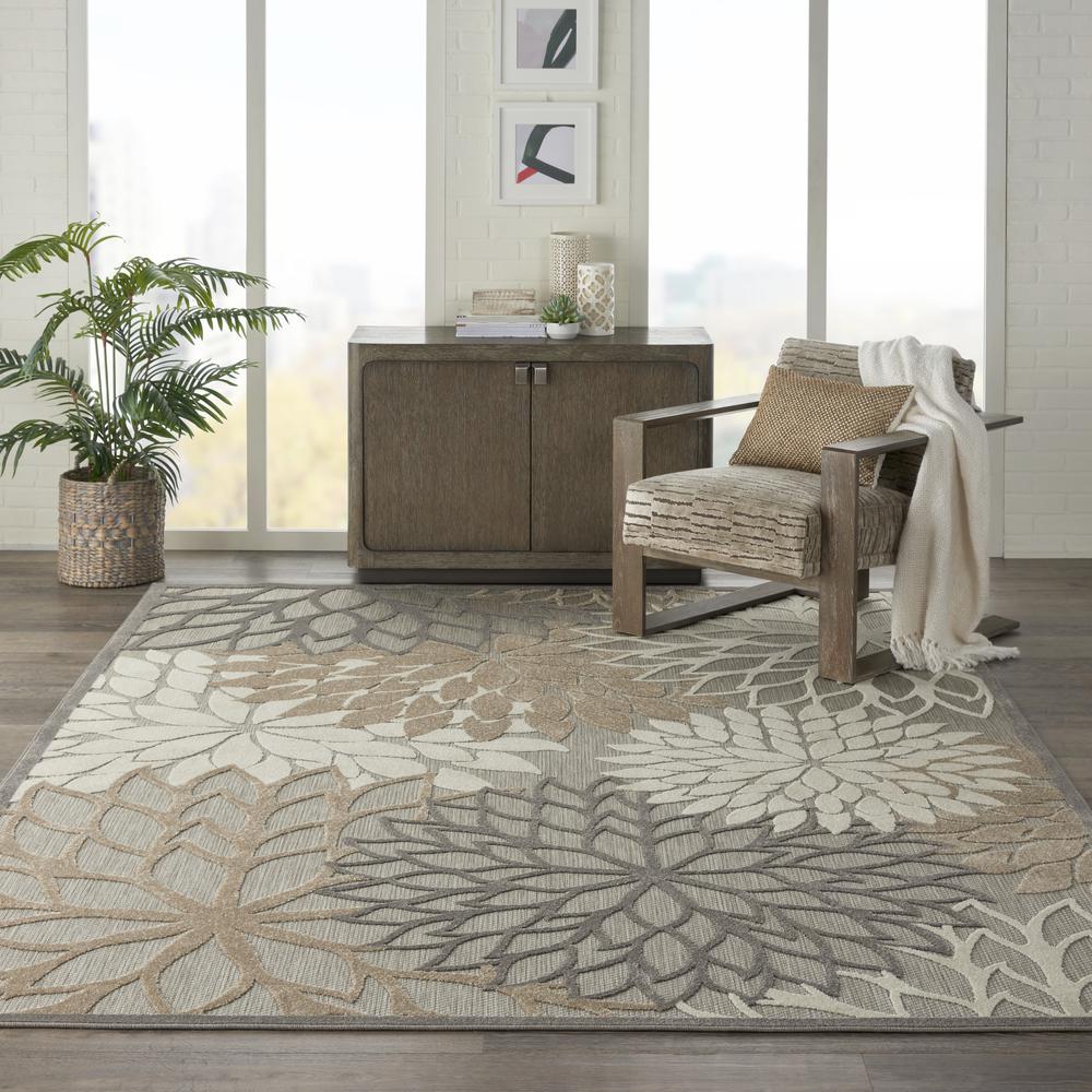 Nourison Aloha Indoor/Outdoor Area Rug, 7' x 10', Natural. Picture 2