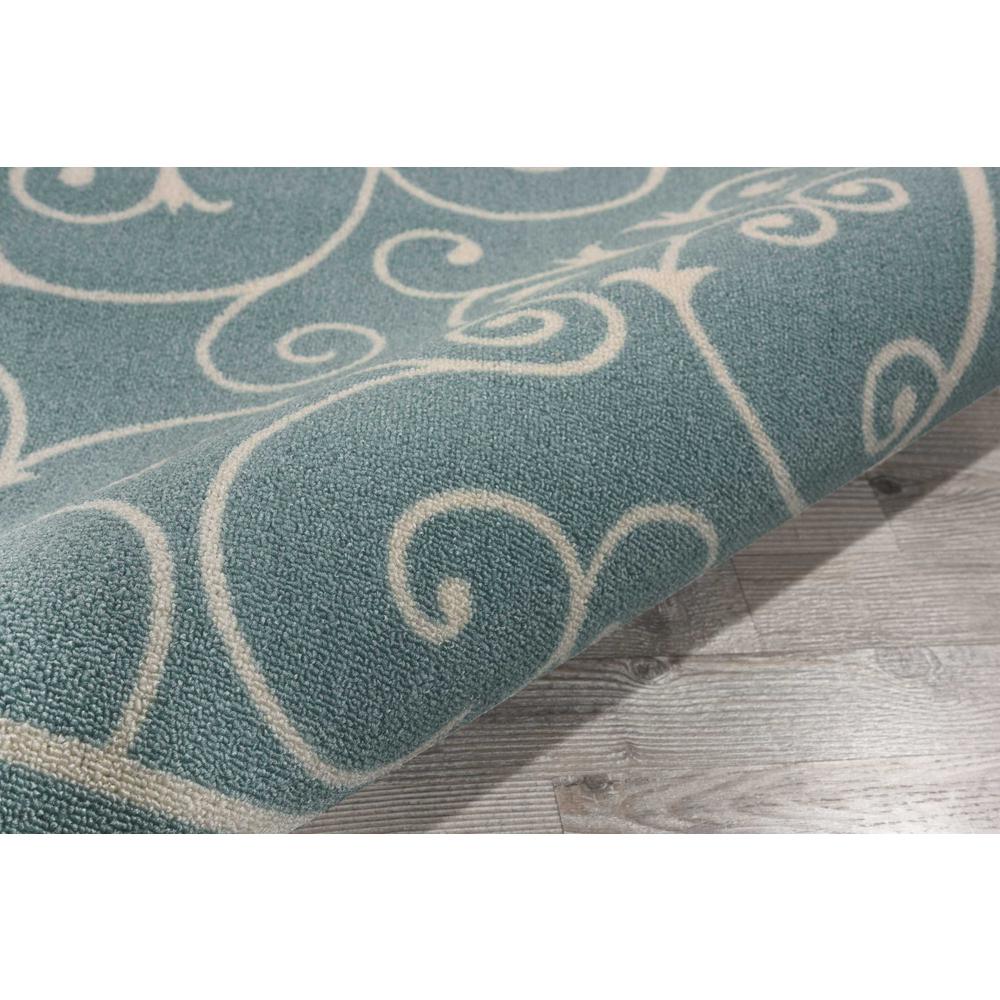 Home & Garden Area Rug, Light Blue, 6'6" x SQUARE. Picture 4