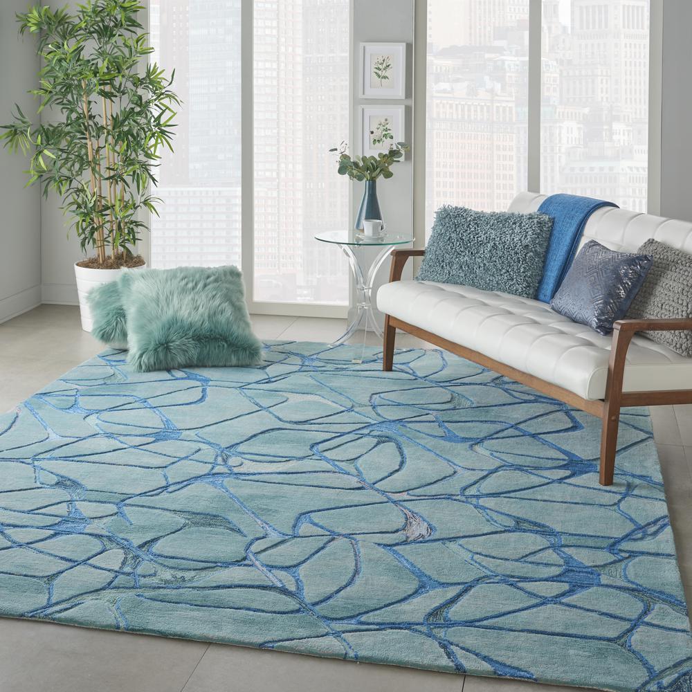 Modern Rectangle Area Rug, 9' x 12'. Picture 9