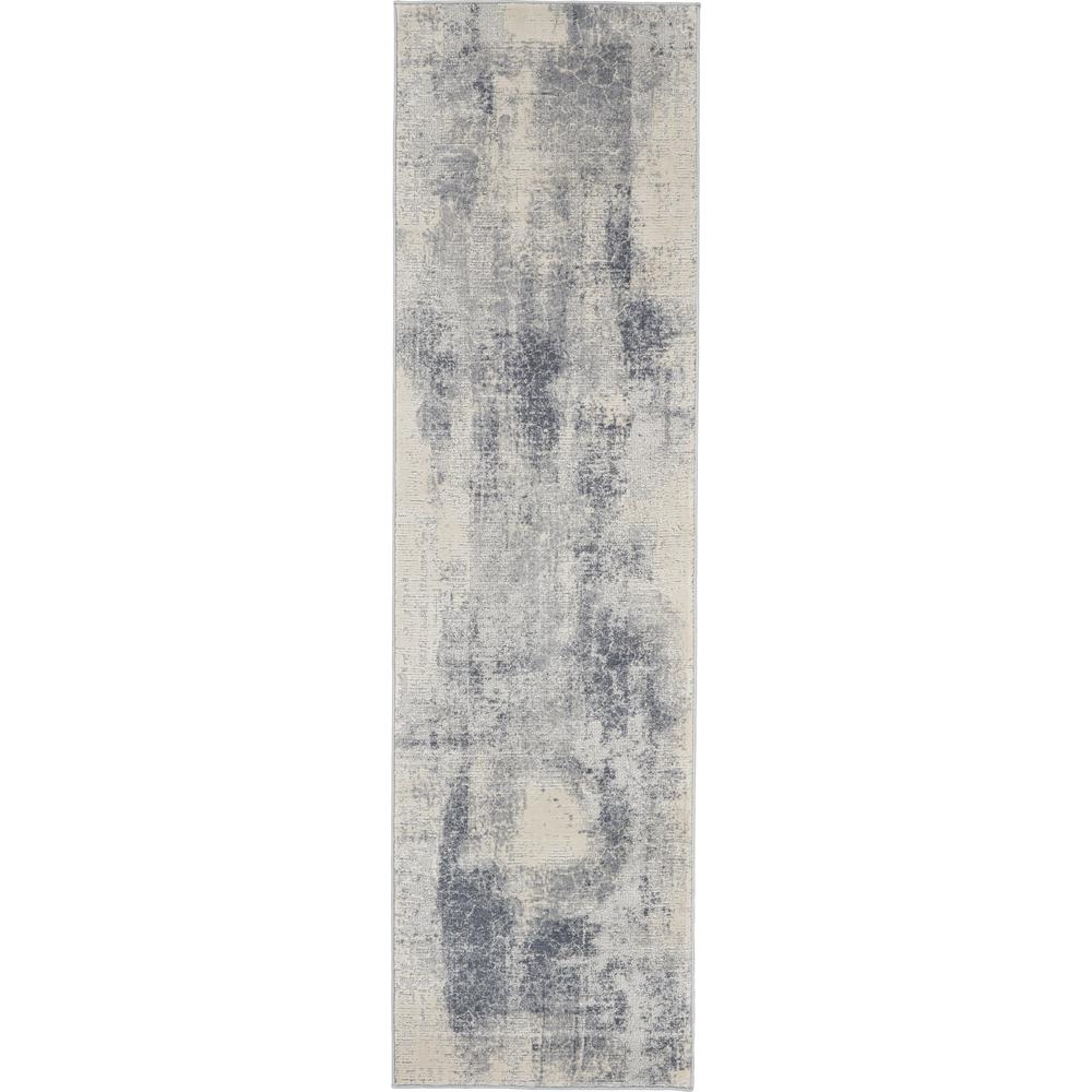 Rustic Textures Area Rug, Blue/Ivory, 2'2"X7'6". Picture 1