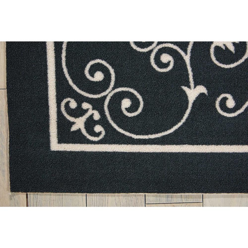 Home & Garden Area Rug, Black, 10' x 13'. Picture 3