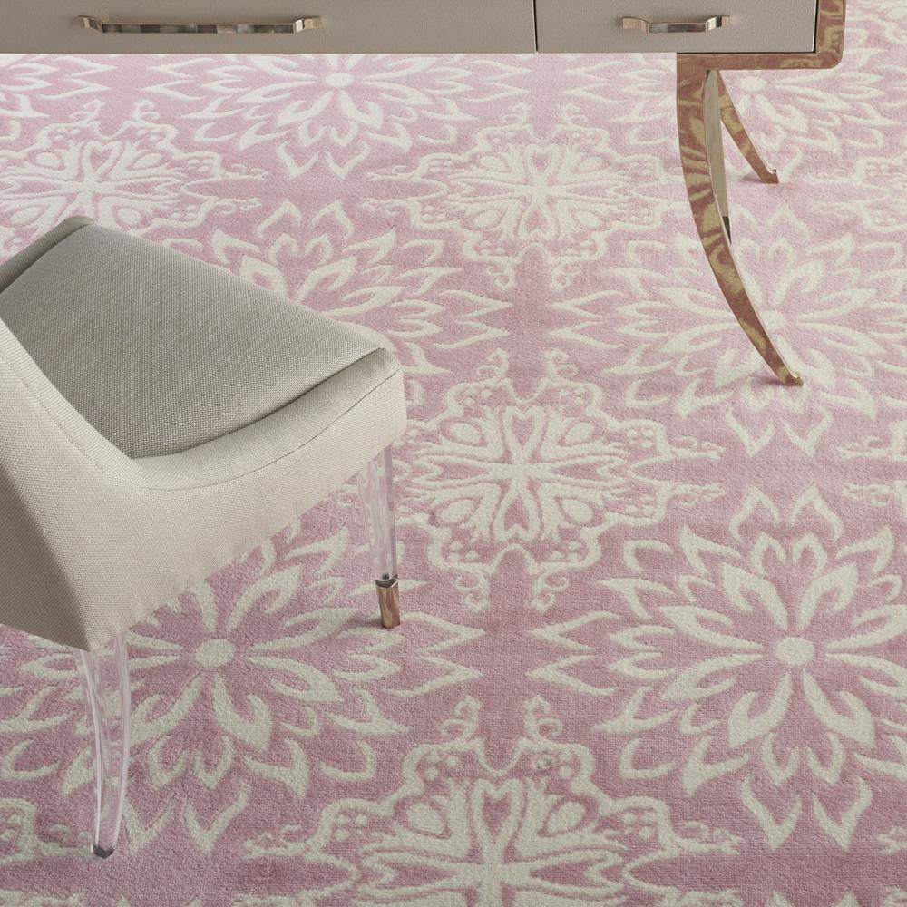 Nourison Jubilant Area Rug, 8'6" x 12', Ivory/Pink. Picture 8