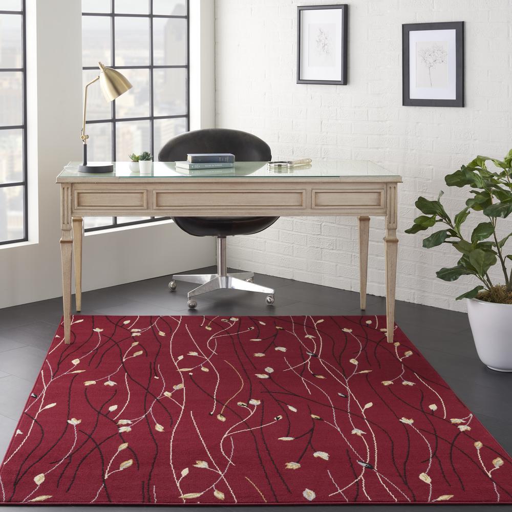 Grafix Area Rug, Red, 5'3" x 7'3". Picture 4