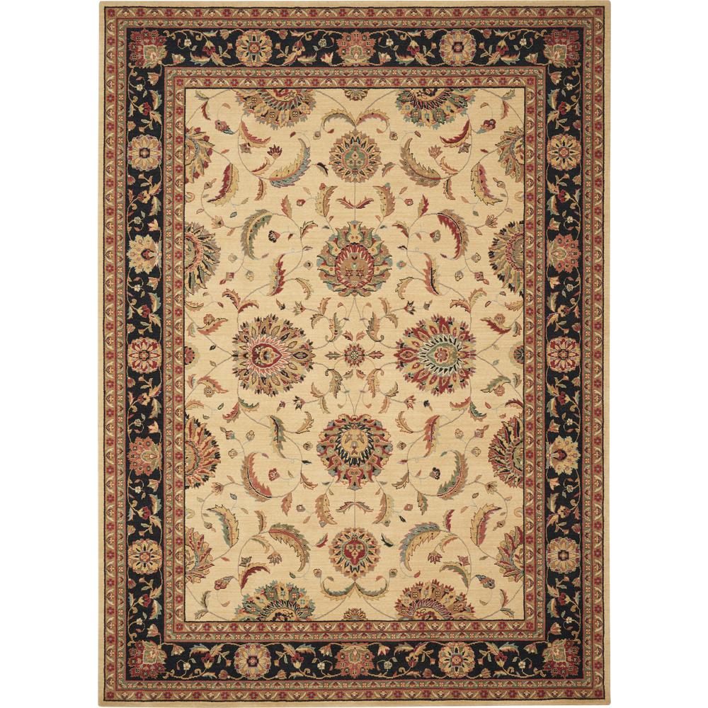 Rectangle Traditional Machine Made Area Rug. Picture 1