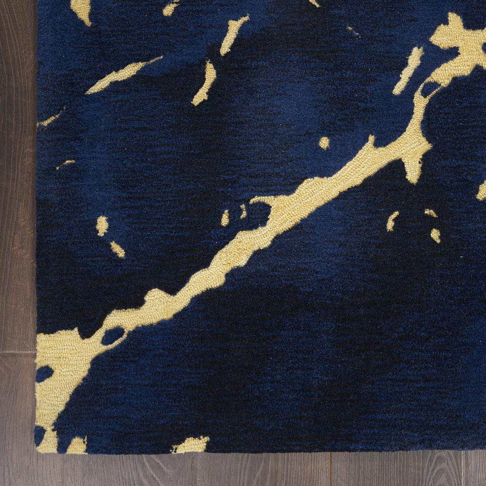 Symmetry Area Rug, Navy, 3'9" x 5'9". Picture 2