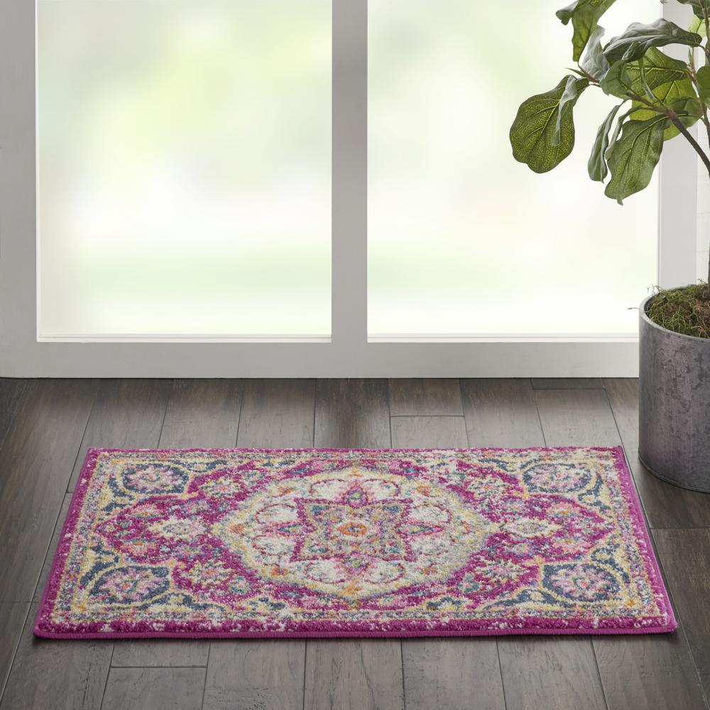 PSN22 Passion Pink Area Rug- 1'10" x 2'10". Picture 2