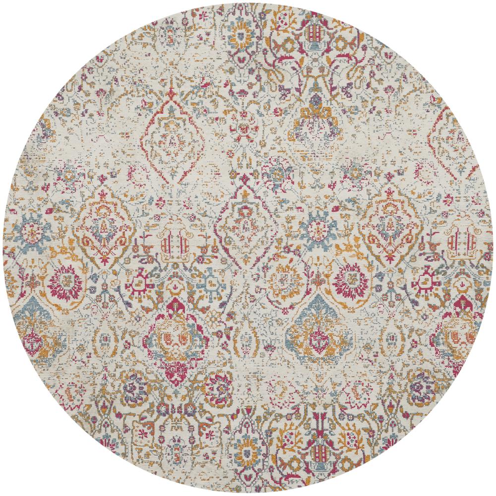 Bohemian Round Area Rug, 6' x Round. Picture 1