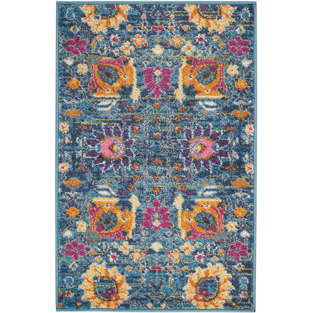 Bohemian Rectangle Area Rug, 2' x 3'. Picture 1