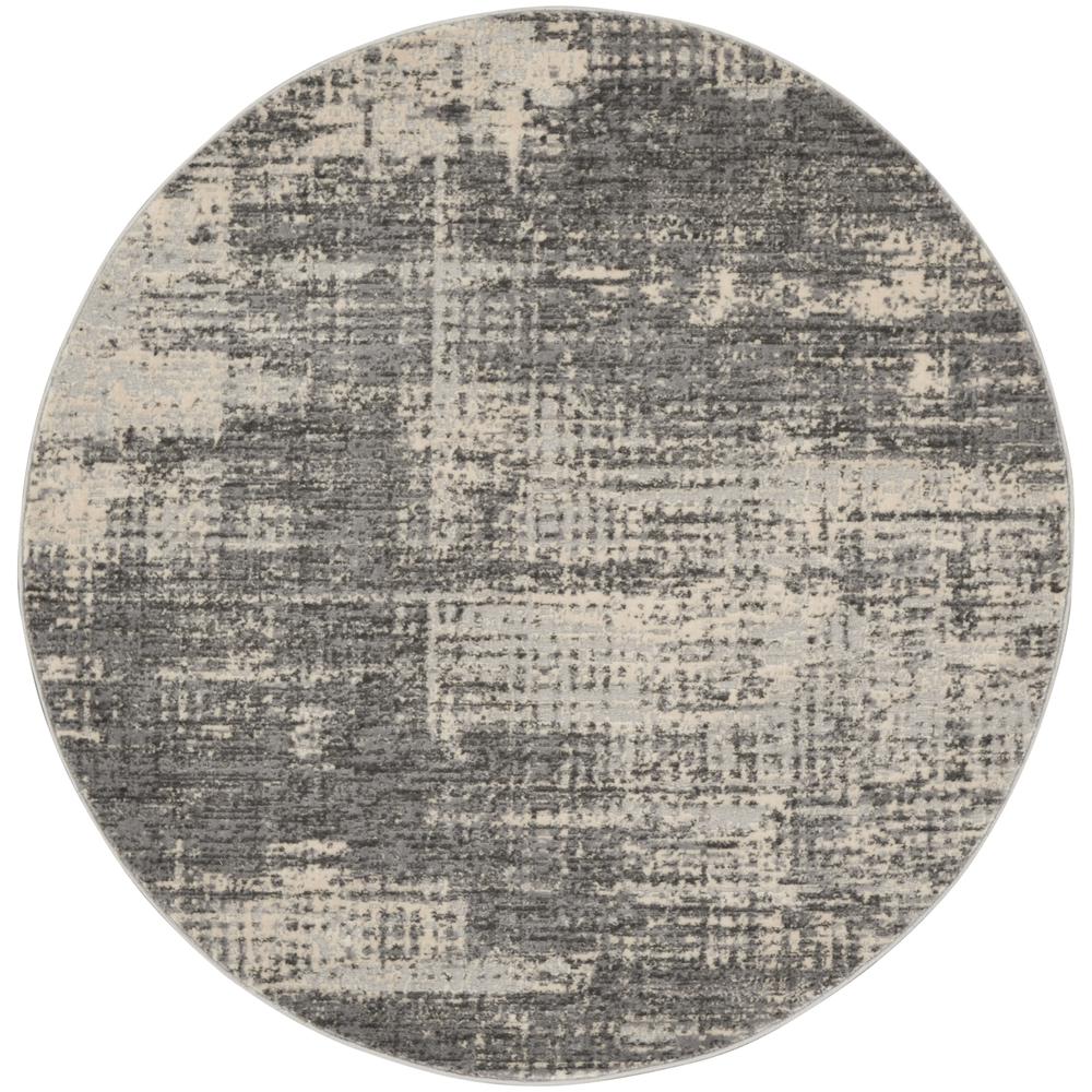 Modern Round Area Rug, 4' x Round. Picture 1