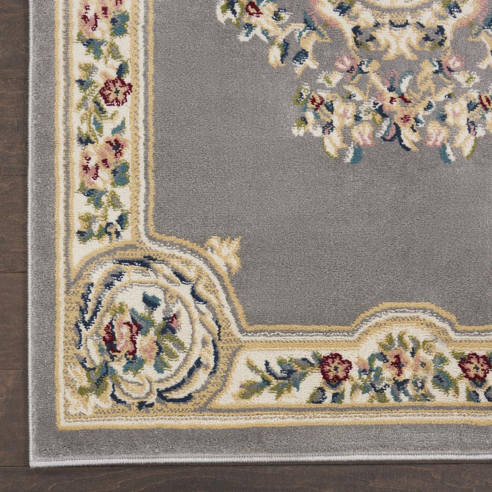 ABS1 Aubusson Grey Area Rug- 3'3" x 5'3". Picture 5