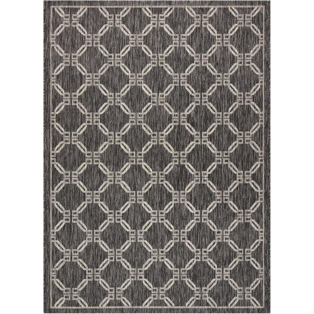 Nourison Garden Party Charcoal Indoor/Outdoor Area Rug