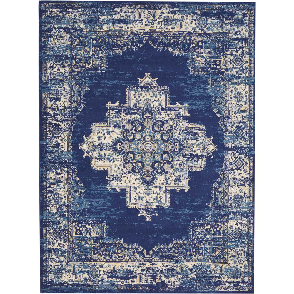 Grafix Area Rug, Navy Blue, 5'3" x 7'3". The main picture.