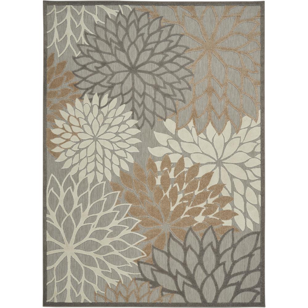 Nourison Aloha Indoor/Outdoor Area Rug, 7'10" x 10'6", Natural. Picture 1