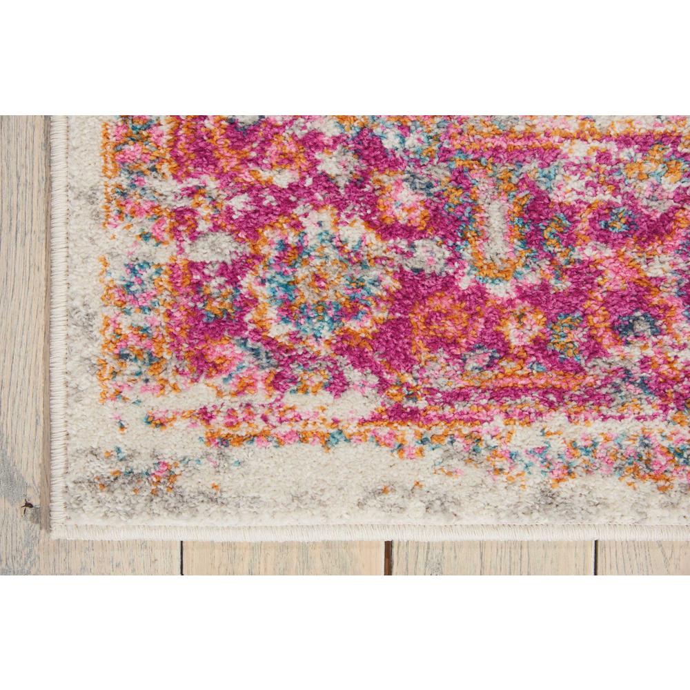 Passion Area Rug, Ivory/Fuchsia, 6'7" x 9'6". Picture 2