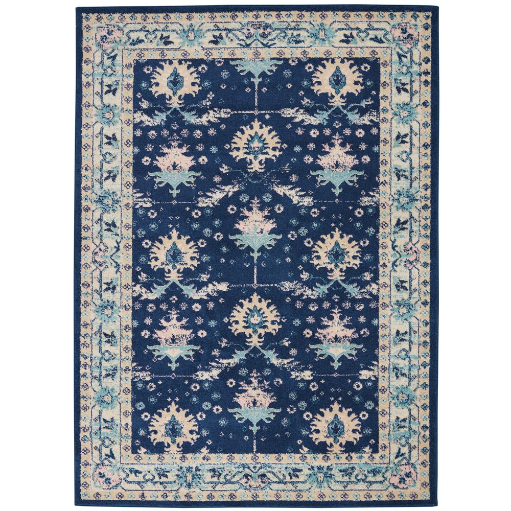 Tranquil Area Rug, Navy/Ivory, 4' X 6'. Picture 1