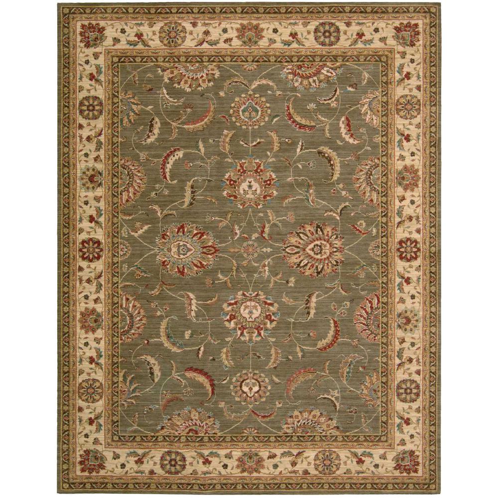 Living Treasures Area Rug, Green, 8'3" x 11'3". Picture 1