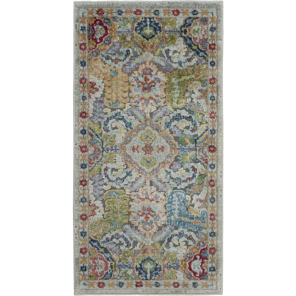 Bohemian Rectangle Area Rug, 2' x 4'. Picture 1