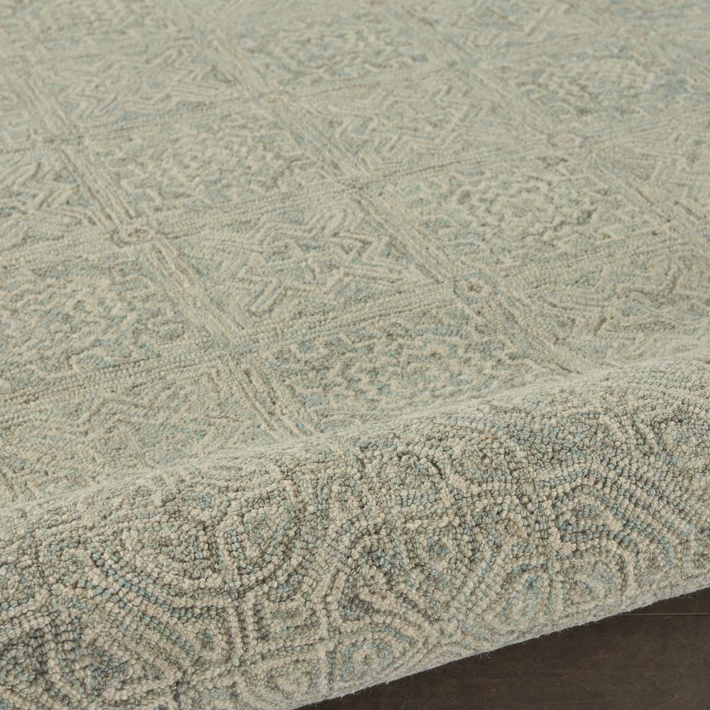 Azura Area Rug, Ivory/Grey/Teal, 8' x 11'. Picture 7