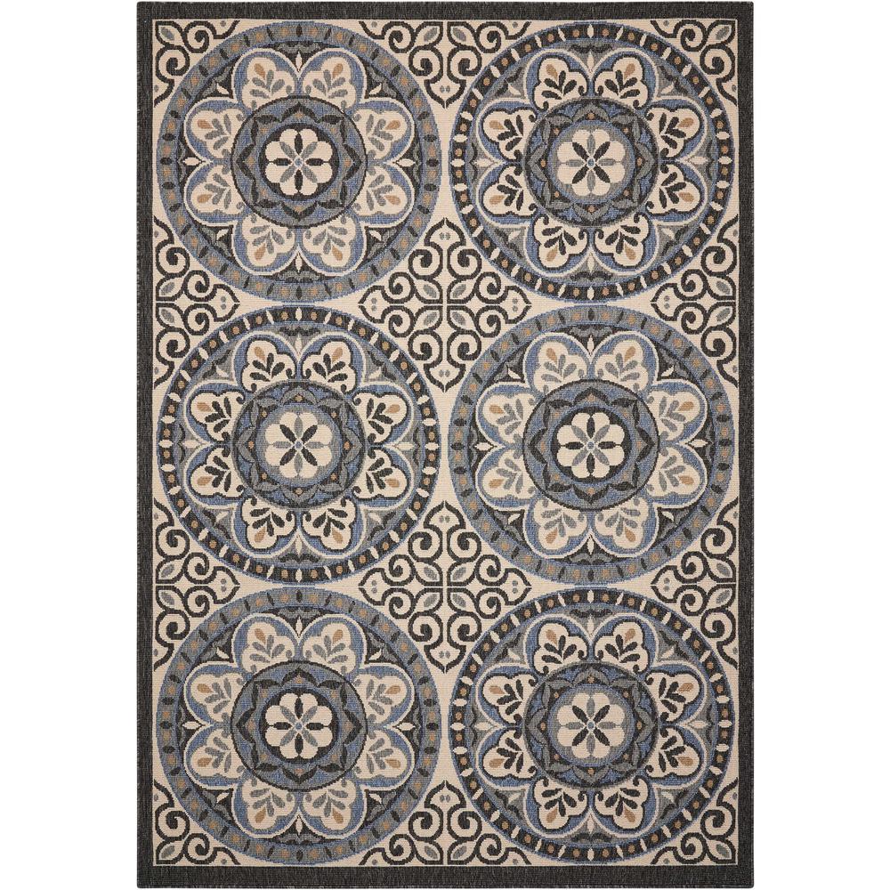 Caribbean Area Rug, Ivory/Charcoal, 5'3" x 7'5". Picture 1