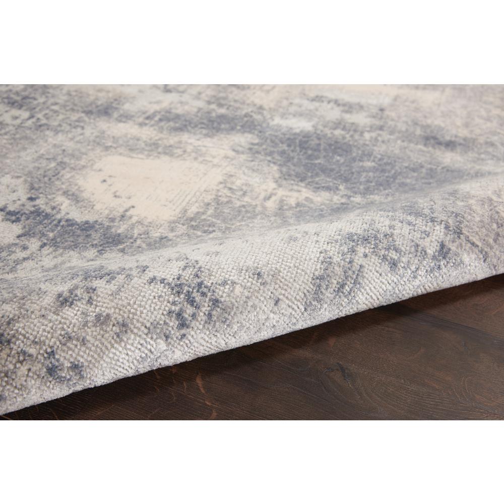 Rustic Textures Area Rug, Blue/Ivory, 5'3"X7'3". Picture 3