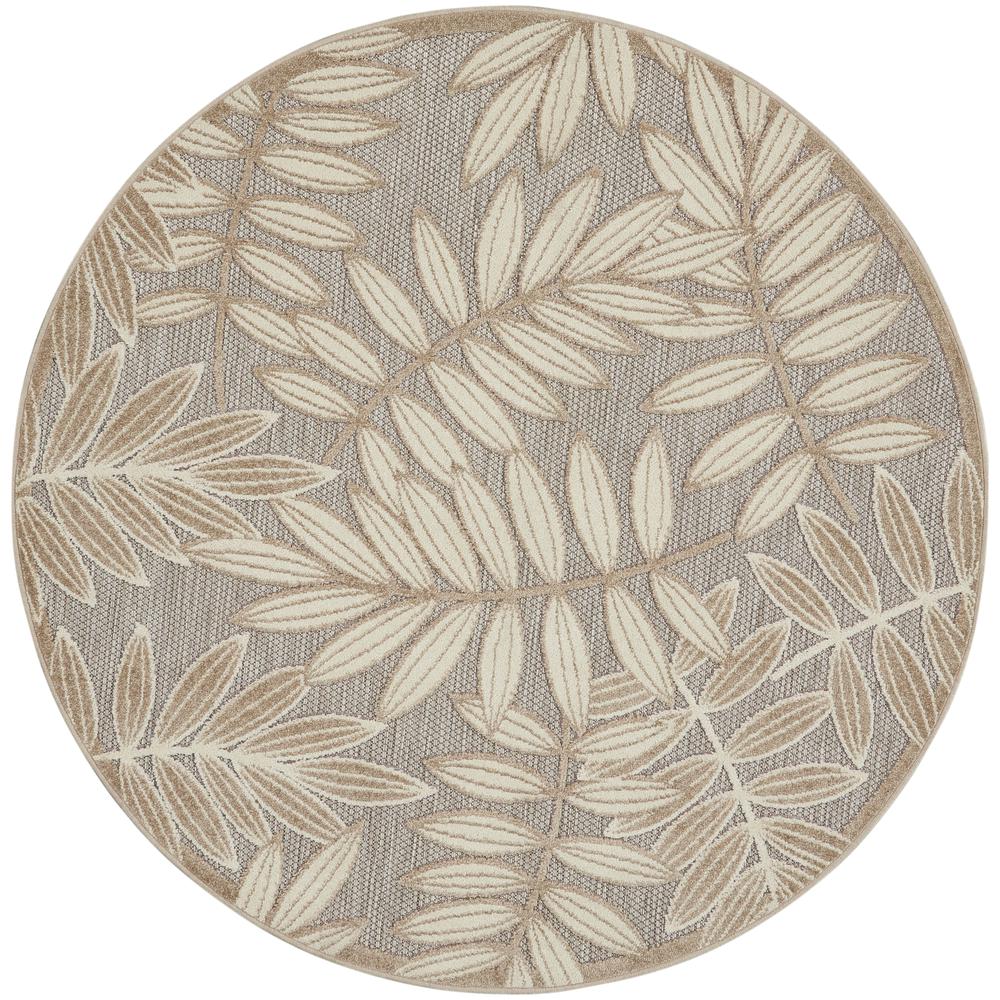 ALH18 Aloha Natural Area Rug- 7'10" x round. Picture 1