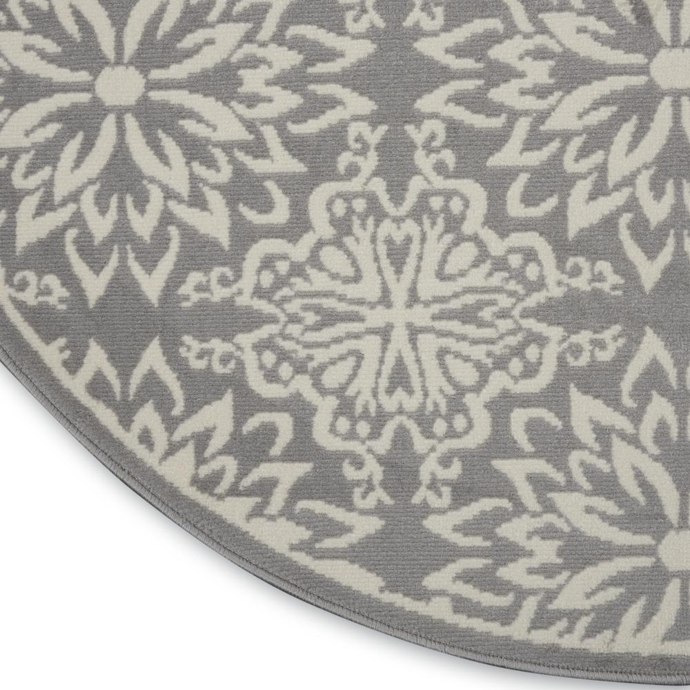 Jubilant Area Rug, Ivory/Grey, 5'3" x ROUND. Picture 7